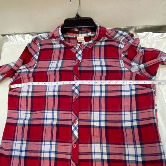 Faded glory women’s button down plaid shirt size Xl - Picture 6 of 7
